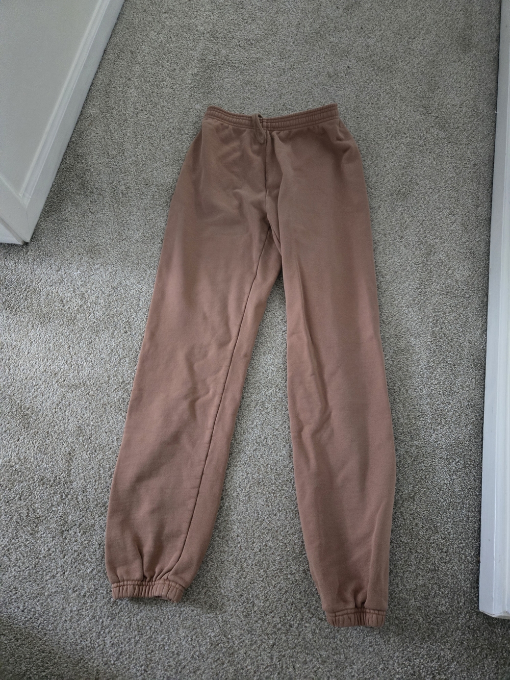 SKIMS Kids Drawstring Joggers - Taupe Brown